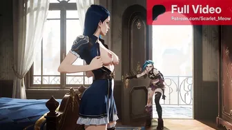 Jinx and Caitlyn play a naughty game