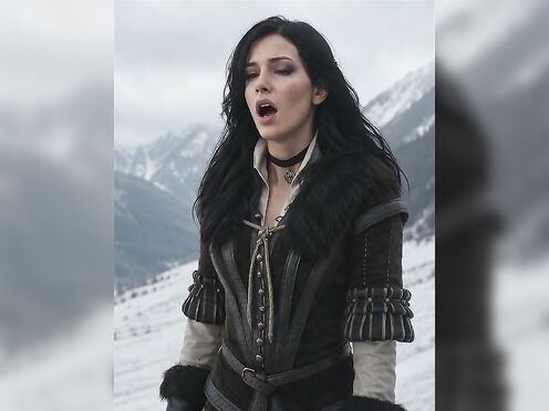 Fake AI Yennefer of Vengerberg from The Witcher 3 Cum Dump
