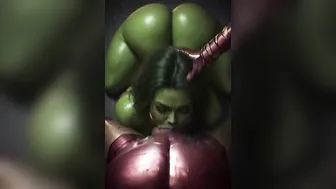 She hulk getting trained by Ironman