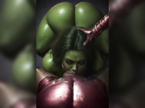 She hulk getting trained by Ironman