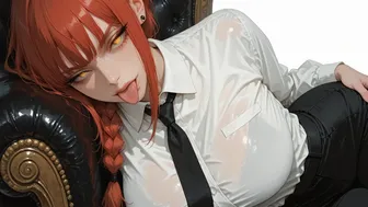 MAKIMA of CHAINSAW MAN entertains herself
