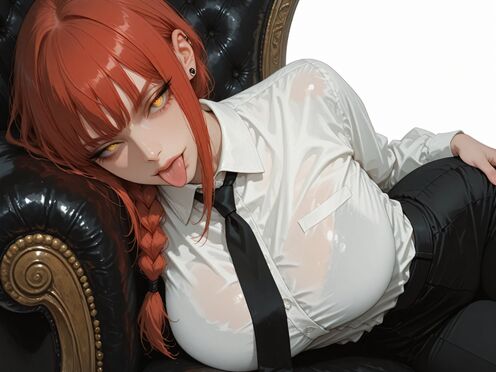 MAKIMA of CHAINSAW MAN entertains herself