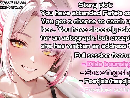 Vtuber Fefe has shaped her biggest fan into a loyal puppy (Anal JOI)
