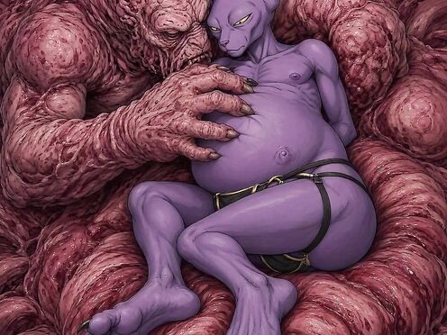 Beerus and Flesh Monster