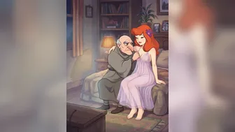 Daphne Being Tits Sucked by Grandpa