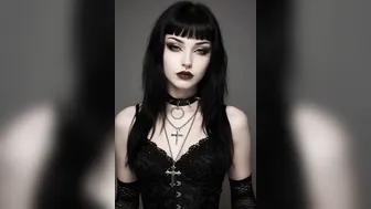 Goth Baddie Shows Naked Breasts