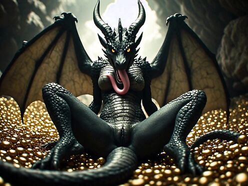 Dragon queen self licking