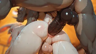 Muscular Rhino Fucks Cute Furry Femboy in a Camping Tent