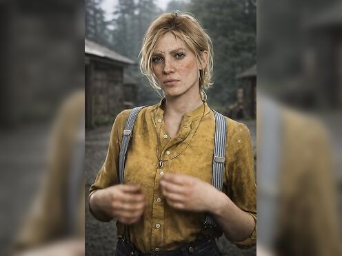 Fake AI Sadie Adler from Red Dead Redemption 2 Tit Reveal