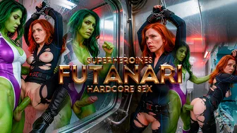Futa-Hulk fucking Black Widow hard
