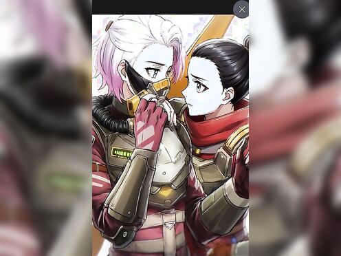Wraith and Valkyrie kissing