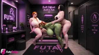 THE HUGE BIG TITTY FUTA TWINS FUCKING THE GREEN FEMALE ORC