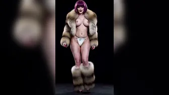 Oboro in Fur Coat Wants Your Cum!
