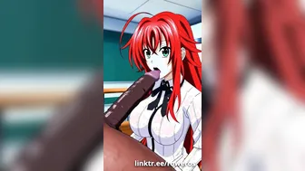 Rias Gremory school blowjob on bully