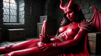 Angry futa demon