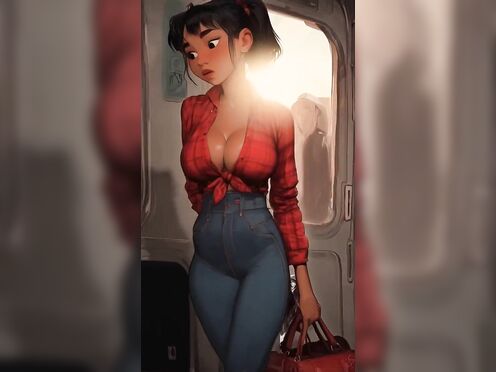Girl fucked in train
