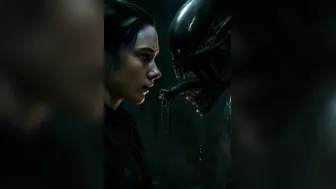 Xenomorph tongue kissing