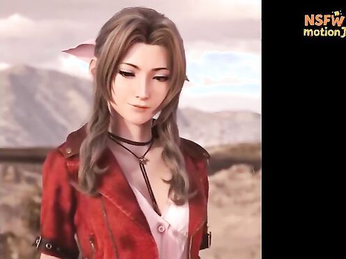 aerith strip and fondle