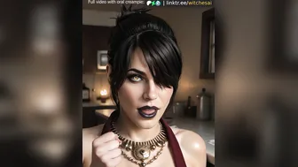 Morrigan Handjob Gesture + BJ (cut) [witchesai]