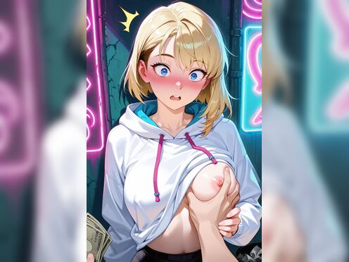 Gwen Stacy(spiderverse) Tits squeezing