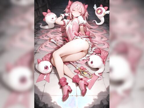 Magical girl resting