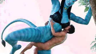 Dangerous sex on a tree | Neytiri and human
