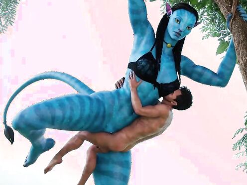 Dangerous sex on a tree | Neytiri and human