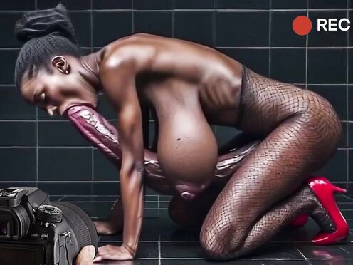 Hot AI shooting with Gina Giant. Short preview.