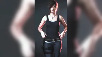 Claire Lifting Her Shirt Up to Reveal AI