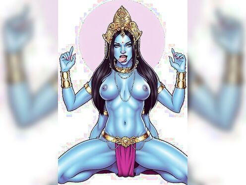 Kali rubs her pussy