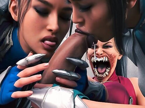 two Kitanas making Mileena Jealous