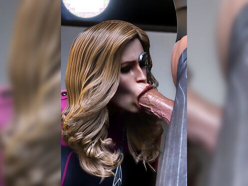 Seven of Nine sucking dick