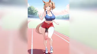 Umamusume at the track