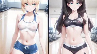 Fate-Artoria Pendragon learns the hard way to always go Black![BlackedAIBabes]