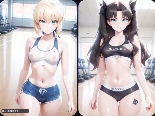 Fate-Artoria Pendragon learns the hard way to always go Black![BlackedAIBabes]