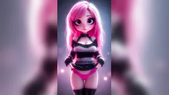 Cute Anime Girl Flashing Her Tits AI