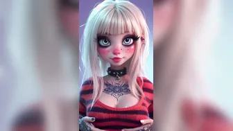 Cute Blonde Girl Showing Her Boobs AI