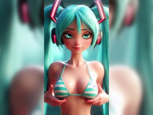 Hatsune Miku in a Bikini Reveal AI