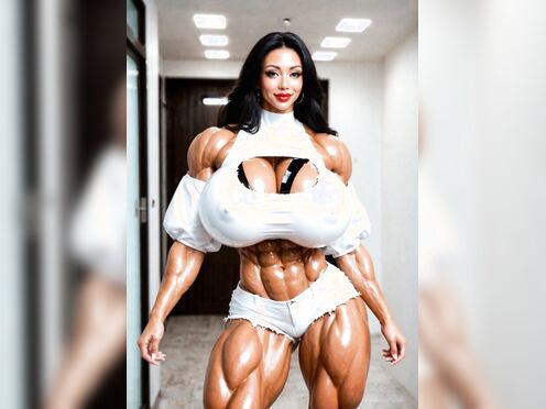 Muscle Mistress series...Its Latex Cleaning day...