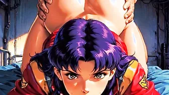 Misato Eating Noodles