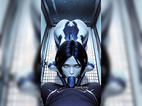 Cortana POV Blowjob