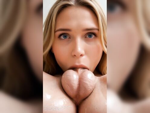 Blonde Stares Balls Deep [TheBaldMan]