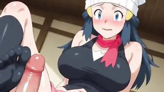 Pokemon dawn getting railed (AI)