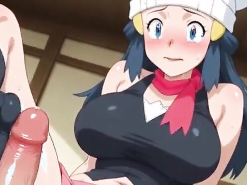 Pokemon dawn getting railed (AI)