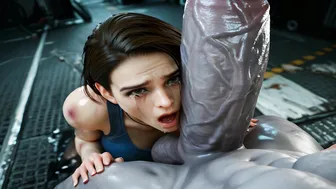Jill Licks Massive Cock