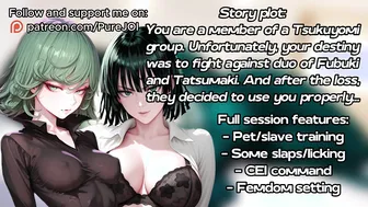 Tatsumaki and Fubuki want to play with their weak prey (Femdom JOI)