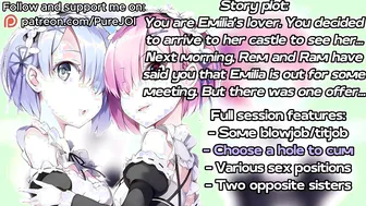 Choose a pussy you would like to fill: Ram or Rem? (Sex JOI)