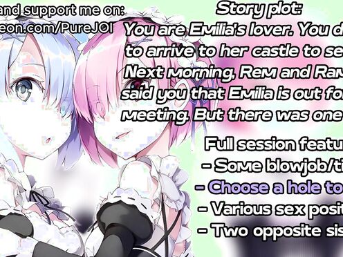 Choose a pussy you would like to fill: Ram or Rem? (Sex JOI)