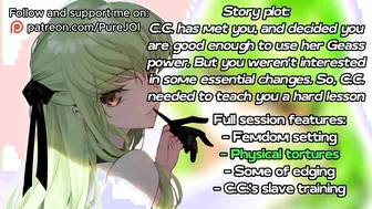 Prove C.C. you deserve to be a Geass power's user (Femdom JOI)