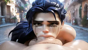 Widowmaker Deepthroats Cock